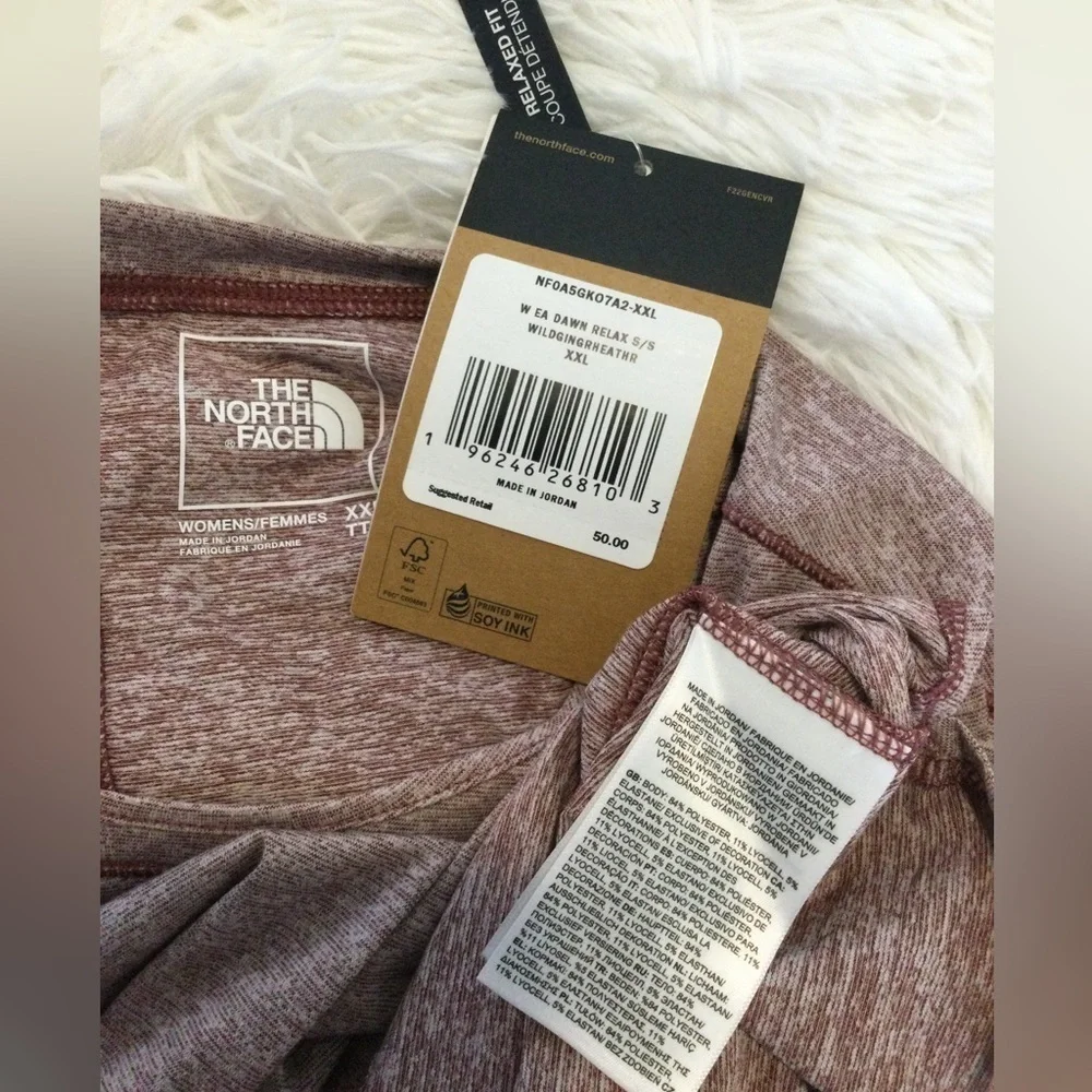 The North Face dawn dream short sleeve vented hi Lo tee Woman’s XXL - Picture 7 of 13